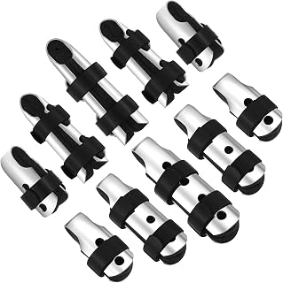 BBTO 10 Pieces Finger Splints Metal Padded Support Finger Stabilizer with Soft Foam Interior and Loop Straps, 3 Sizes(10 Pieces,Black)