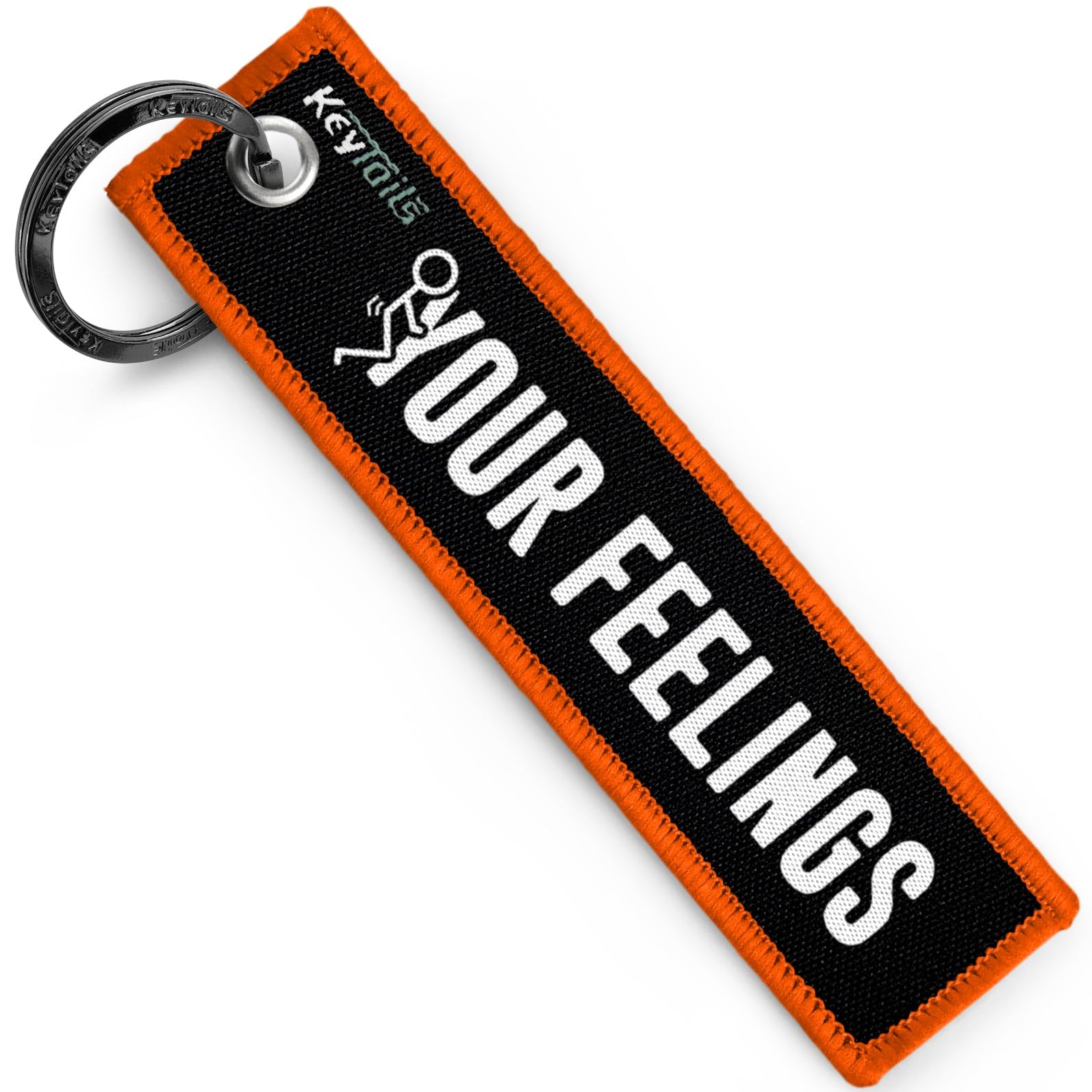 KEYTAILS Keychains, Premium Quality Key Tag for Cars, Trucks, Motorcycle, Sportbike, Scooters, ATV, UTV [F Your Feelings]