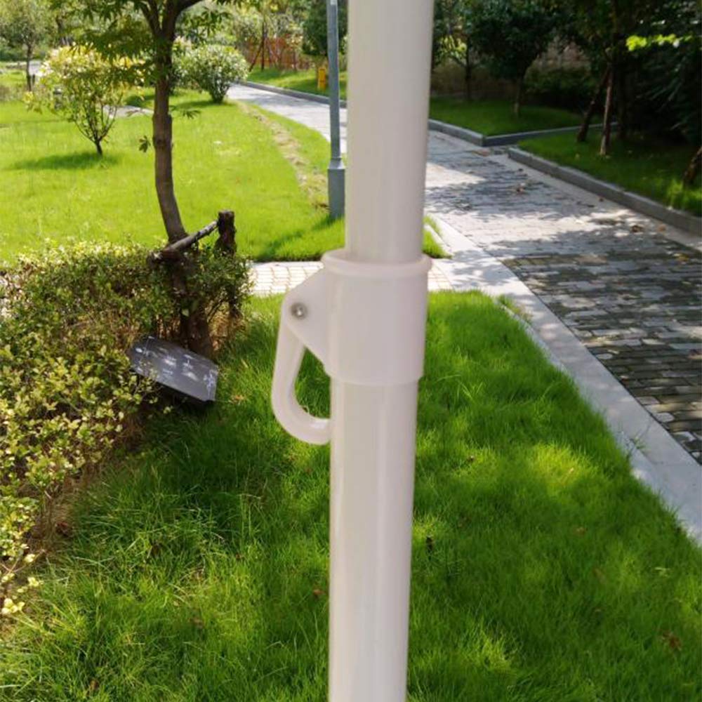Parasol ogrodowy, parasol ogrodowy na zewnątrz | Krzywizna powierzchni parasola 1,6 m | Różowy parasol ze słomy imitującej PP | Wysokie 2m | - dla balkonu/taras,