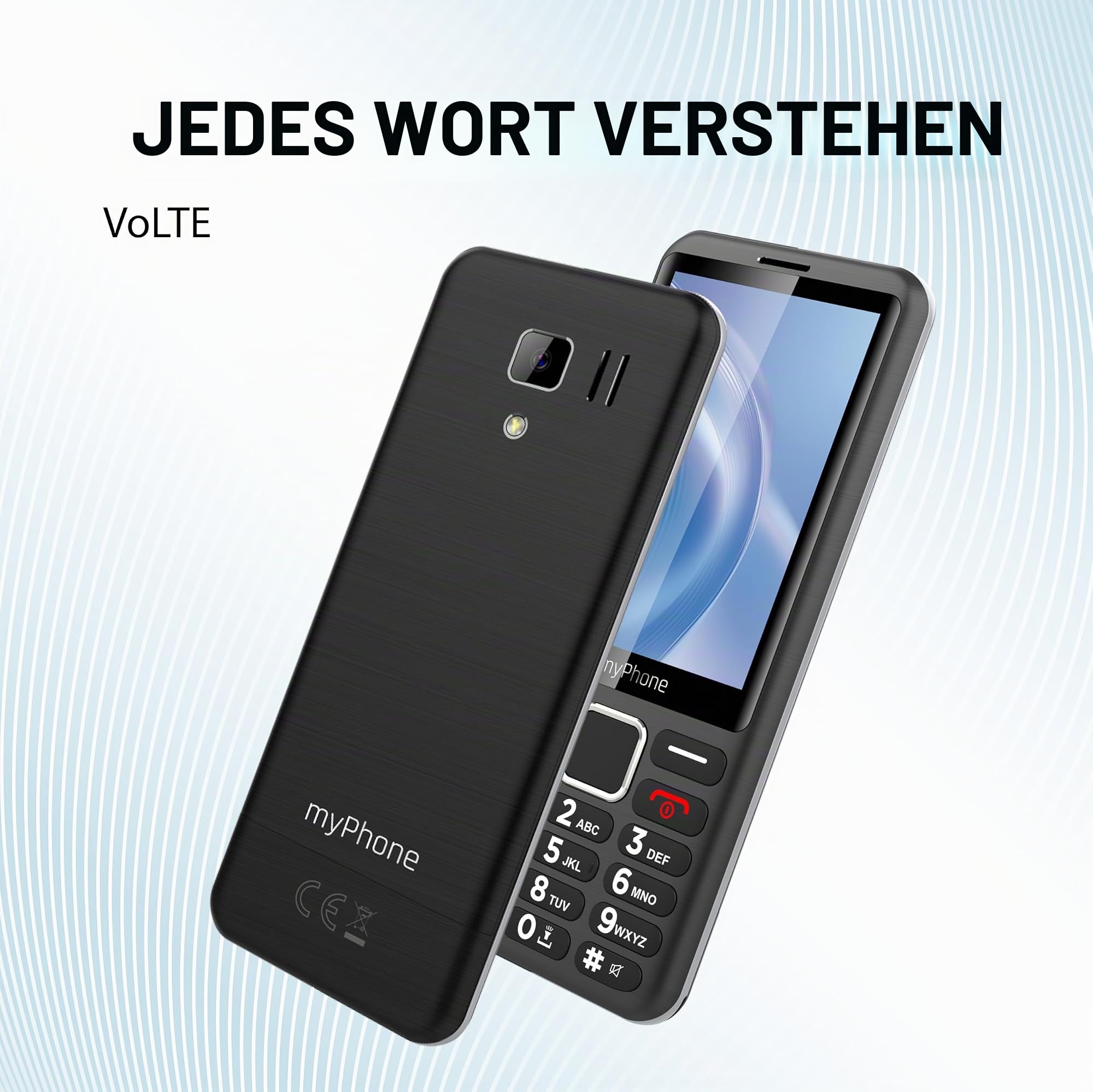 myPhone 3510 LTE Seniorenhandy ohne Vertrag, 4G Tastenhandy mit 3,5 Zoll Display, große Tasten, Dual SIM, Lange Akkulaufzeit