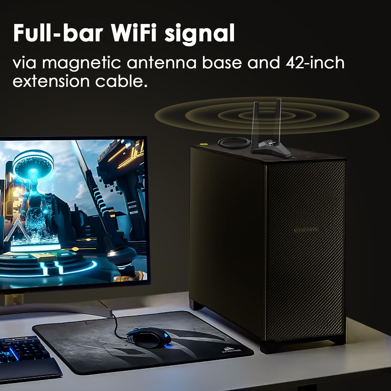 WAVLINK Carte réseau PCIE WiFi 6E AXE5400 avec Bluetooth 5.3