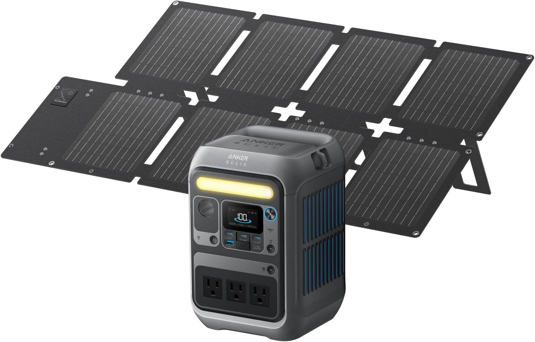 Solar Generator Solix C300 With 60w Solar Panel 288wh Portable ...