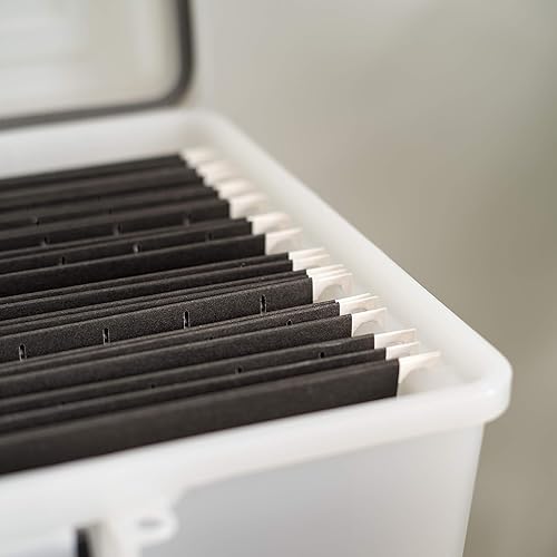 Miniatura 54 de IRIS USA - Caja de archivos de plástico para oficina, color negro.