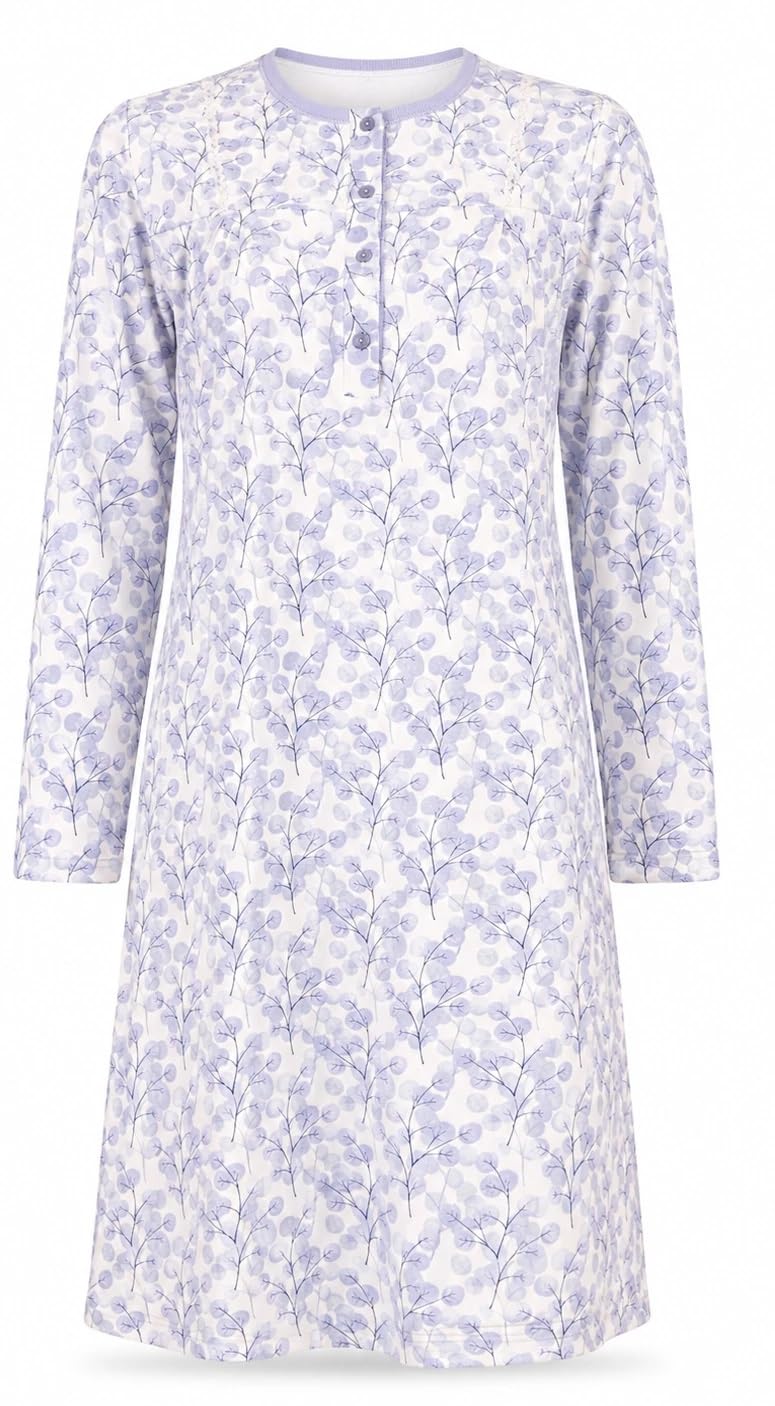 Camicia da Notte Donna Ohana Caldo Cotone Invernale 21829