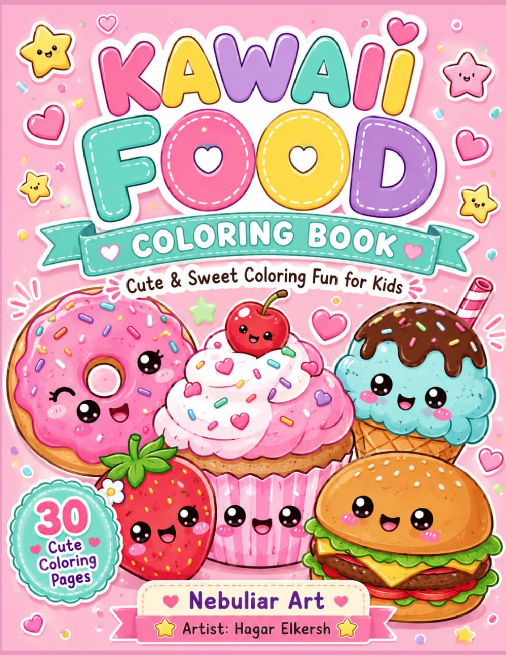 Kawaii Food Coloring Book: cute and sweet coloring fun for kids