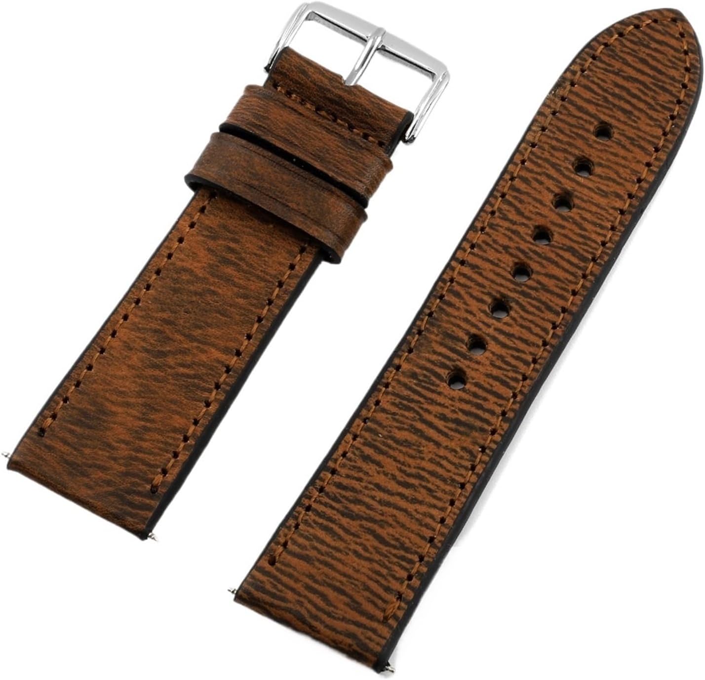 XILILHC Watch Strap Coffee Yellow Red Green Vintage Watchs Band Black Blue Brown 24mm Available Handmade Smart Watchband Accessories