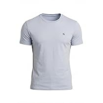 Calvin Klein SS Classic Monogram Tee Lv04Rd254G Magliette, Purple (Casual Blue), M Adulto