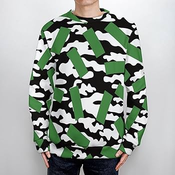 BRIEFING ブリーフィング カモフラ 迷彩柄 長袖ニット セーター XL BRIEFING(ブリーフィング) BRI-FLAGE JQ CREWNECK KNIT総柄