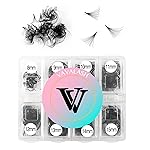 VAVALASH 600 Fans Premade Fans Eyelash Extensions 5D-24D Premade Lash Fans Promade Loose Fans Thin Base Premade Volume Lash Extension(12D-0.03-D-8-15mm)