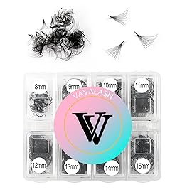 VAVALASH 600 Fans Premade Fans Eyelash Extensions 5D 6D 7D 8D 10D 12D 14D 16D 24D Premade Lash Fans 8-15mm Mixed Length Promade Loose Fans Thin Base Premade Volume Lash Extension(12D-0.05-C-8-15mm)