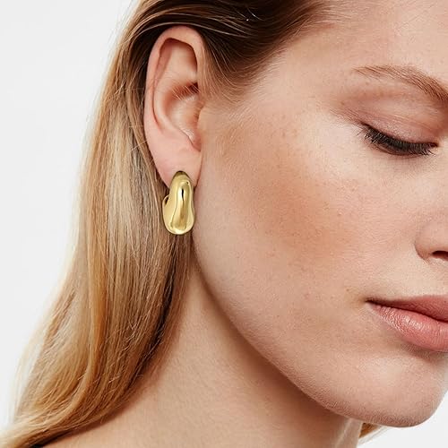 Miniatura 2 de Yowivon Bolsa de maquillaje transparente + aretes de aro Huggie