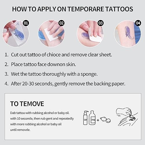 Miniatura 6 de 18 hojas de tatuajes temporales del día de los muertos, calavera de azúcar para adultos, esqueleto falso, rosas rojas, tatuajes de Halloween,