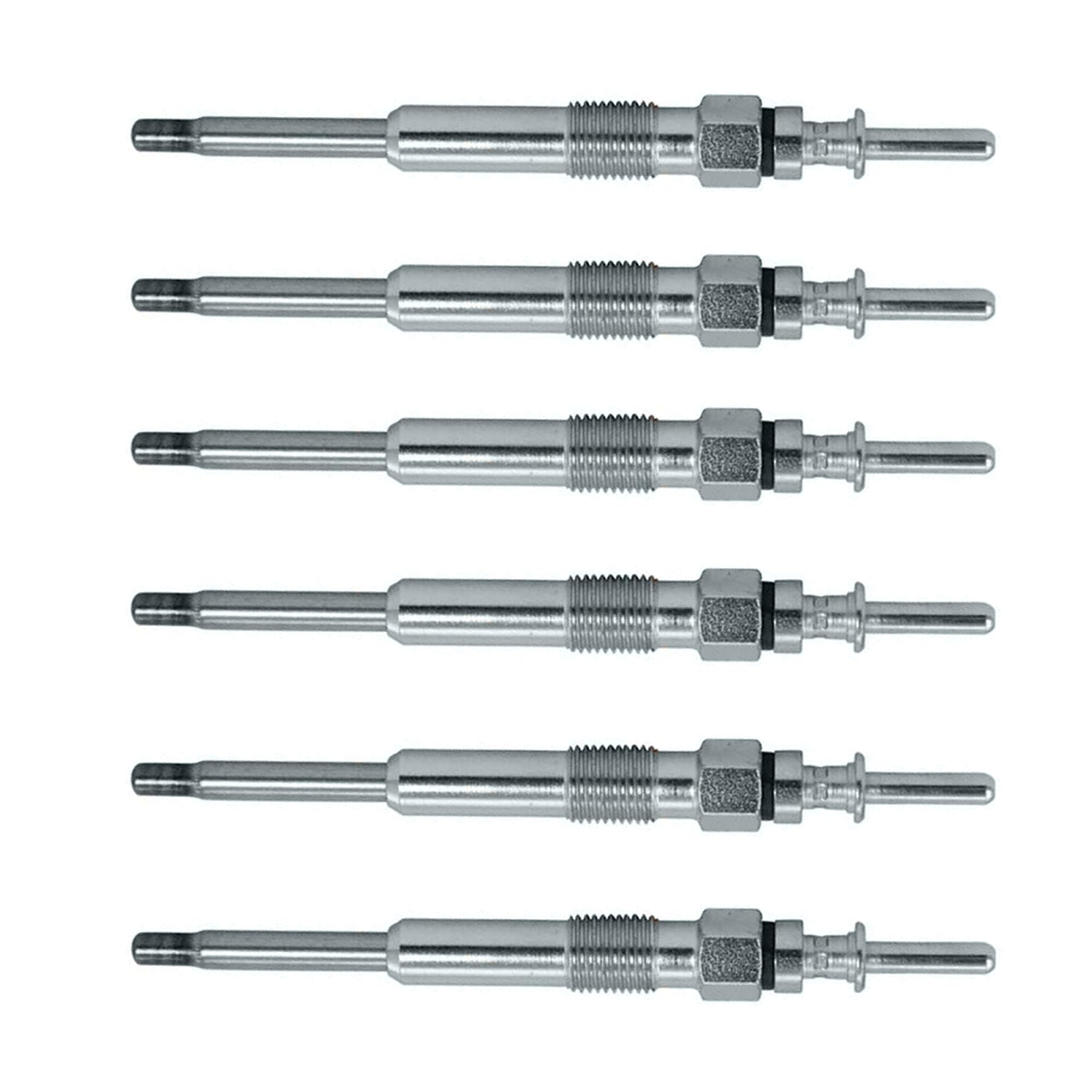 (Lot de 6) Bougie de préchauffage pour E46 318d 320d 330d E39 520d 525d 530d E38 730d X5 E53 3,0d Omega B 2,5 Dti= 0100226362 GN024 0250202103 Y-507J 345132