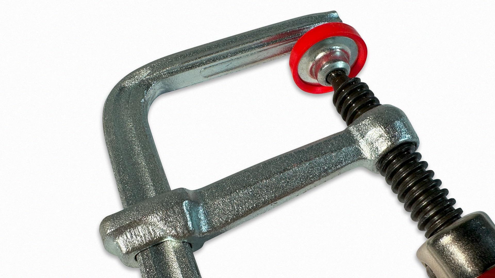 BESSEY Ganzstahl-Tischzwinge GTR12SET, Spannweite 120 mm Ausladung 60 mm, zum Fixieren von Führungsschienen der Marken Festool, Protool, Metabo, Makita, Hitachi/Hikoki, Gewicht 0,60 Kg