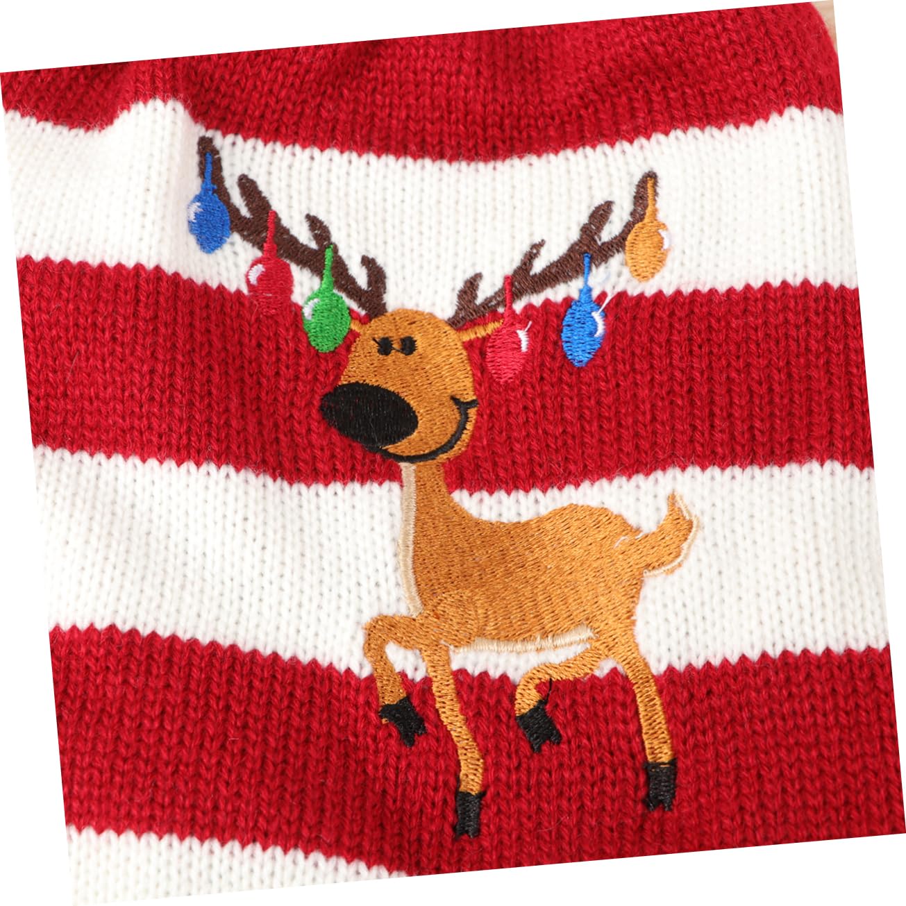 Mipcase 3 Pz Maglione per Cani Christmas Sweater Pullover Natalizio Maglioncini Cane Maglioni Cane Vestiti per Cani di Piccola Taglia Vestito Natalizio da Gatto Costumi per Cani Rosso