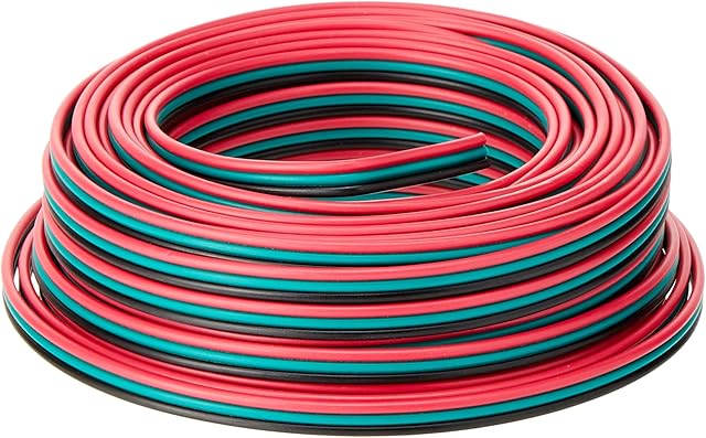 Gaugemaster GM-GMC-PM51 51 10 m Point Motor Wire Red/Green/Black Tripled (14 x 0.15) 10m