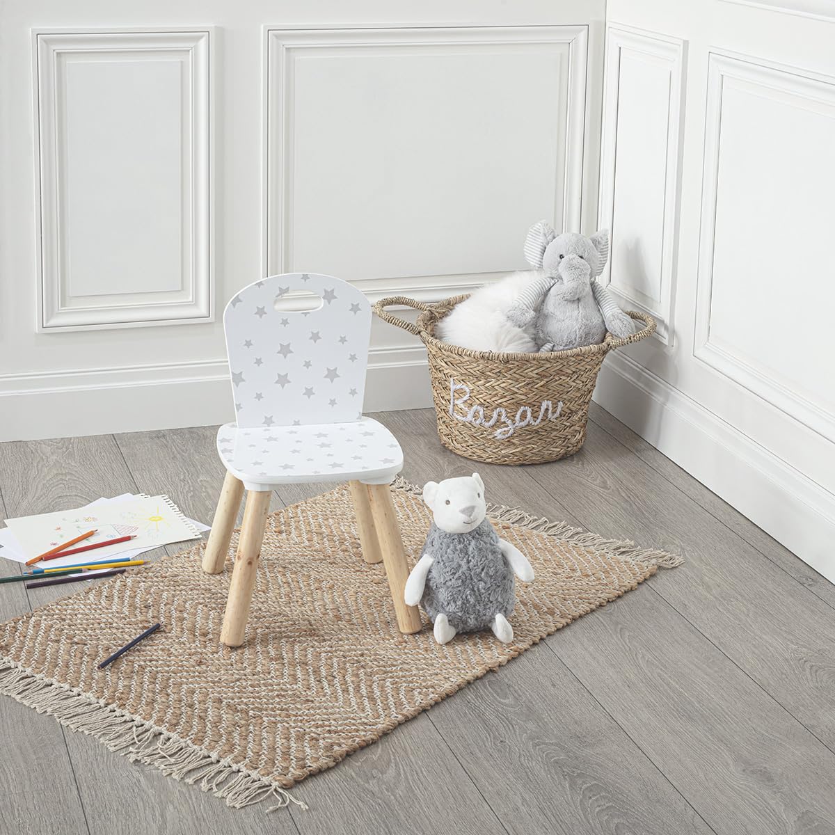 ATMOSPHERA CREATEUR D'INTERIEUR - Sedia per bambini douceur modello grigio