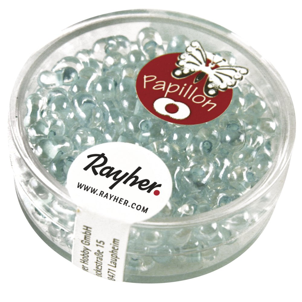 Rayher 14143408 Papillon Seed Beads, Mint Green