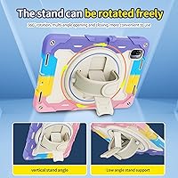 Vista 6 de Funda para Xiaomi Pad 5 / MiPad 5 Pro de 11 pulgadas 2021, resistente funda protectora a prueba de golpes para niños con soporte giratorio de 360°