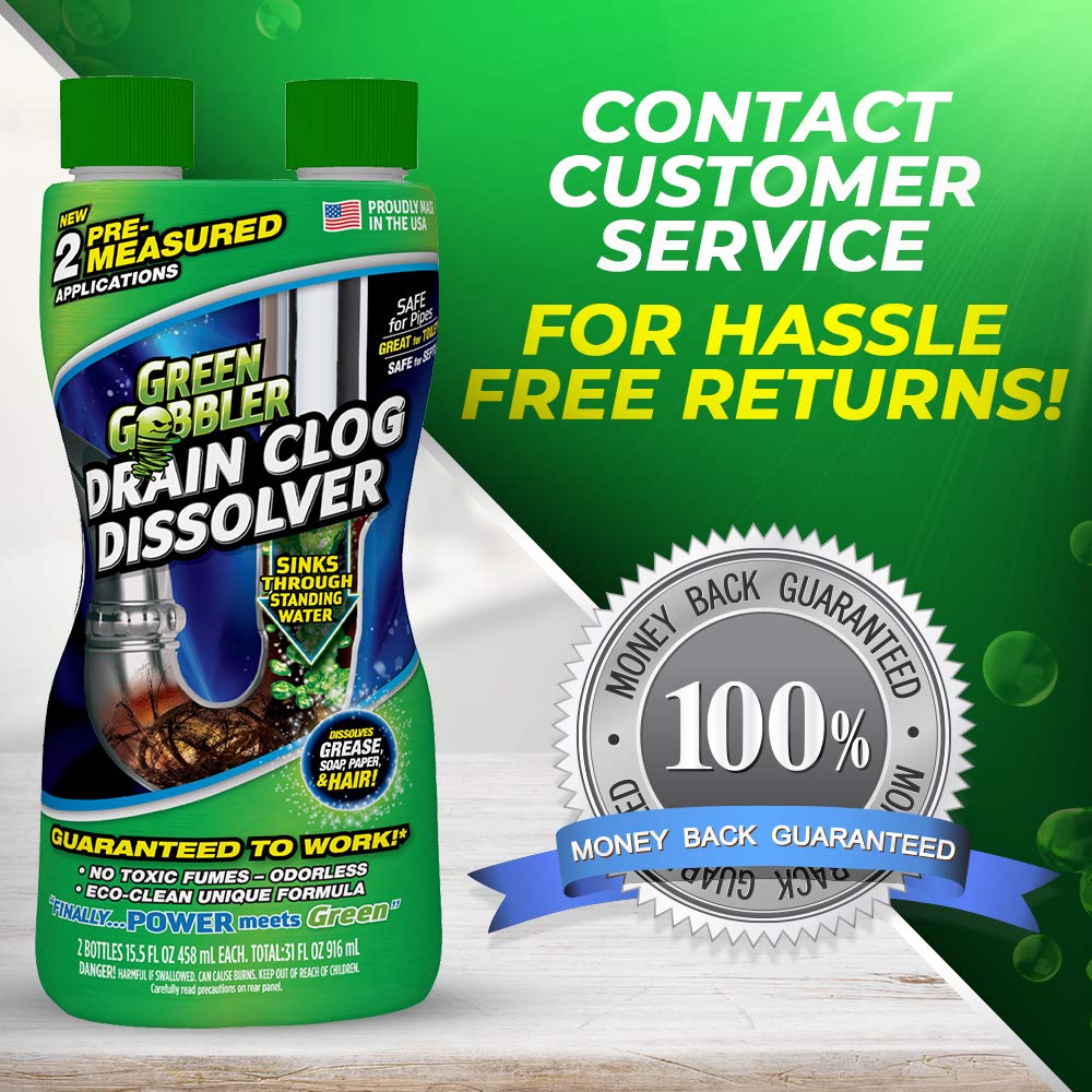 Green Gobbler GGDIS2CH32 Dissolve Liquid Hair & Grease Opener/Drain