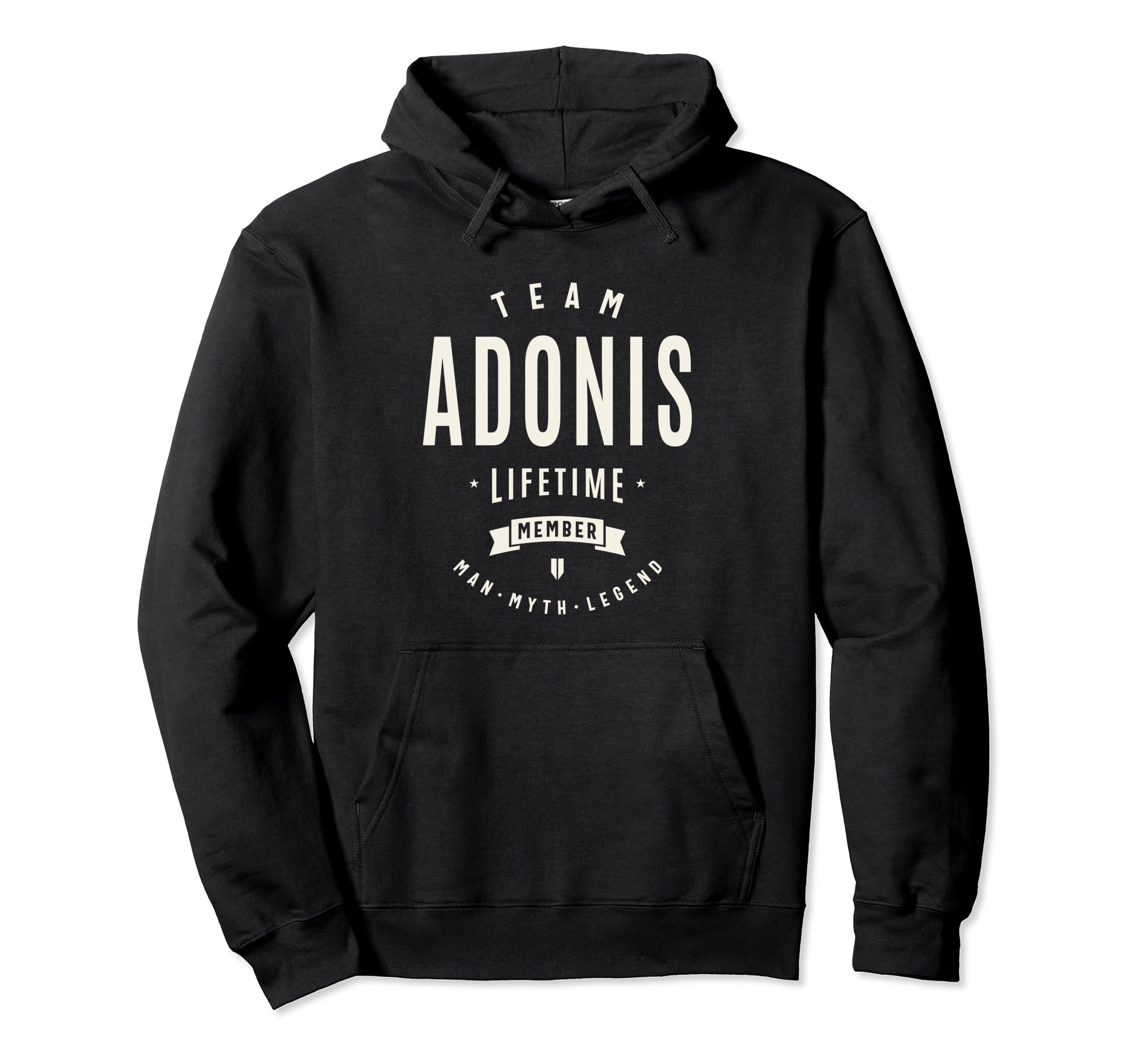 Team Adonis Lifetime Member Funny Name Adonis Pullover Hoodie