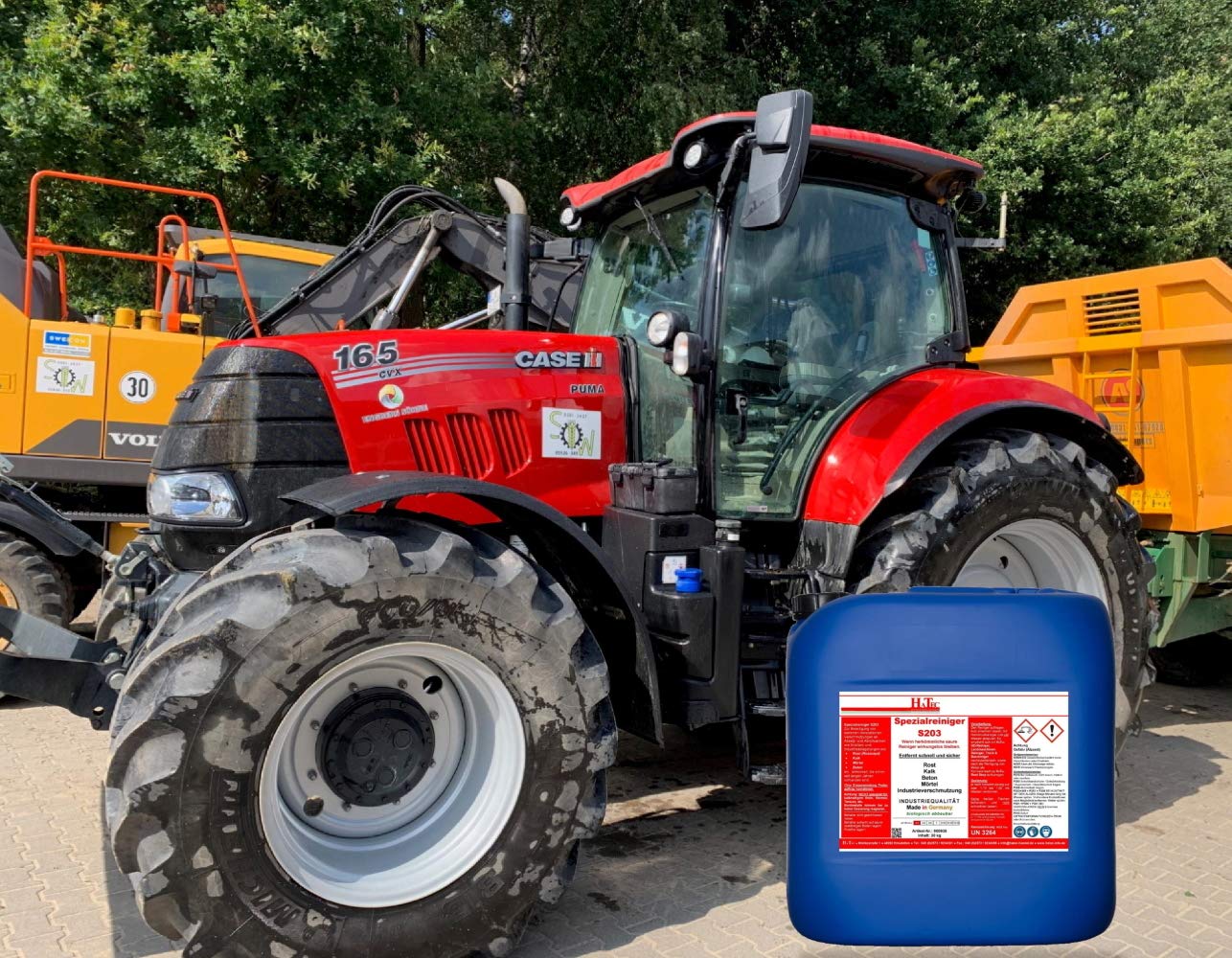Rost-Entferner, „Spezialreiniger S203 25 kg/Kanister“ wenn herkömmliche saure Reiniger wirkungslos bleiben. Kalk-Entferner, Rost-Entferner, Beton-Entferner, Landmaschinen-Entkalker