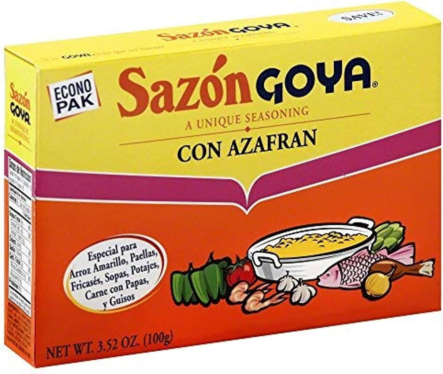 Goya Sazon Azafran 20ct