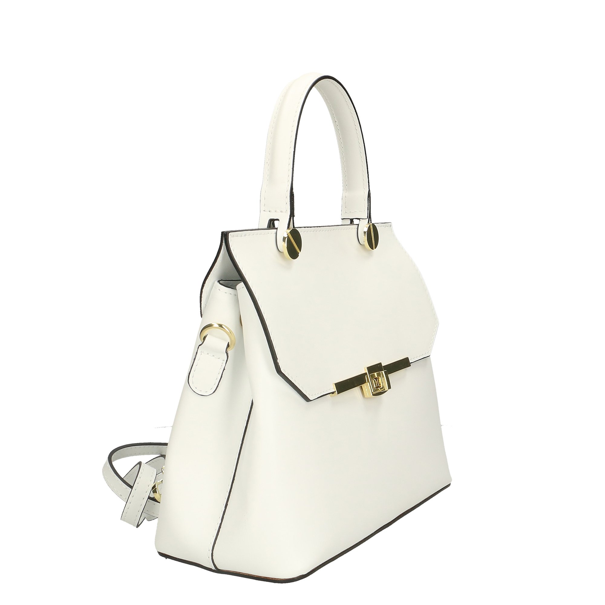 Chicca Borse Borsa a Mano Donna in Pelle Made in Italy 27x23x12 Cm