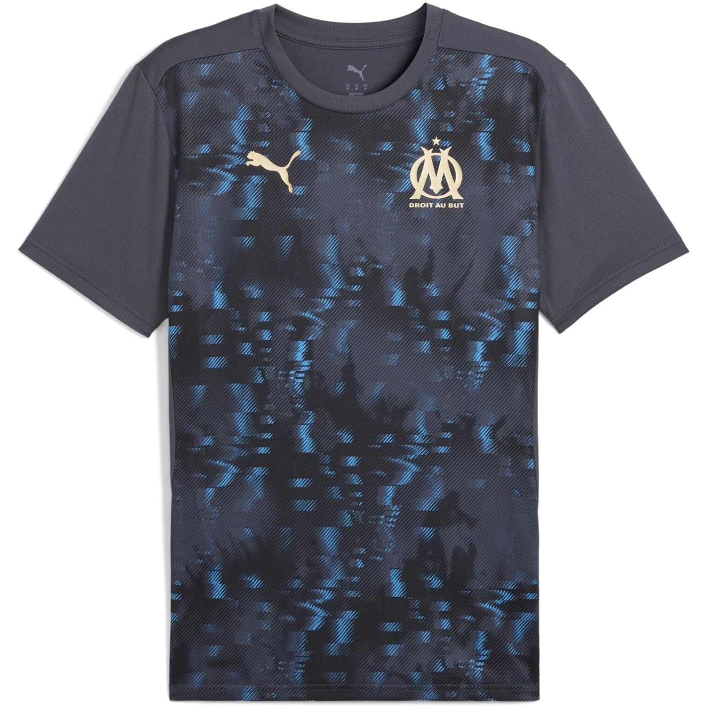 Olympique De Marseille  Men's   Pre Match Shirt , Football by Puma in Size L, Sports Direct