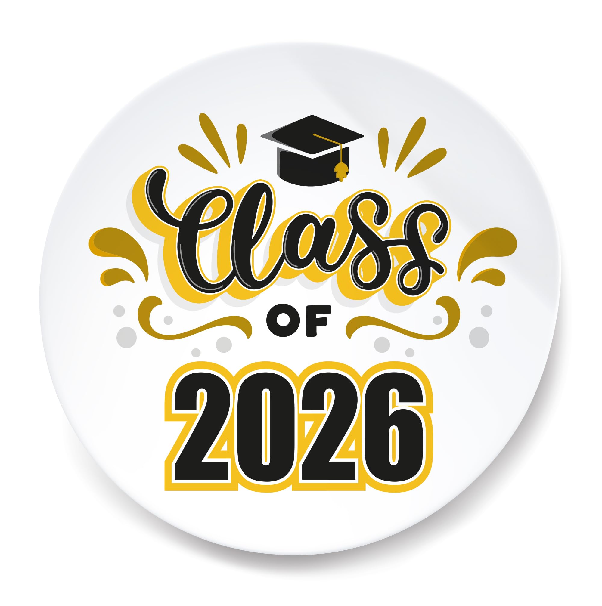 stika.co Set of 240 Graduation 2026, Class of 2026 Paper Labels - Adhesive Colourful Decorative Sticker - Craft Sticker