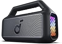 soundcore Boom 2 Outdoor Bluetooth Speaker: 80W Bass, BassUp 2.0, 24H Playtime, IPX7 Waterproof Floatable, PartyCast - Black