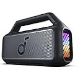 Boom 2 By Anker, Outdoor Speaker, 80W, Subwoofer, BassUp 2.0, 24H Playtime, IPX7 Waterproof, Floatable, RGB Lights, USB-C, Custom EQ, Bluetooth 5.3, Portable for Camping, Beach, and Backyard