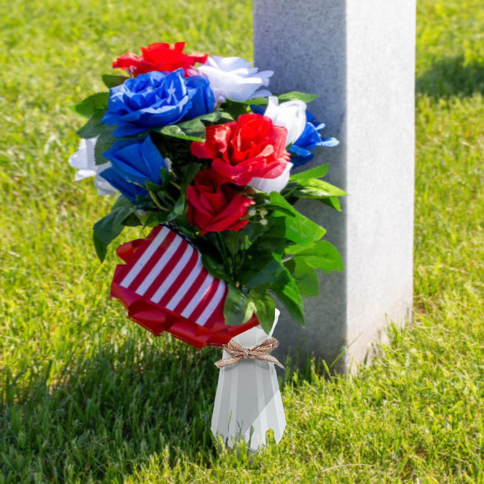 Jarrones De Cementerio Con Púas, Jarrón De Plástico Para Tumba, Lápida