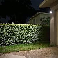 Vista 6 de Luz LED de seguridad solar con detección de movimiento (negro) 3000K 200 lúmenes para montaje en casa, garaje, pared, superficie metálica, árbol