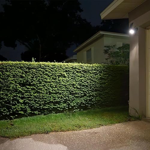 Miniatura 6 de Luz LED de seguridad solar con detección de movimiento (negro) 3000K 200 lúmenes para montaje en casa, garaje, pared, superficie metálica, árbol,