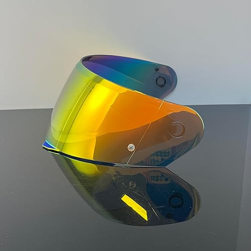 Miniatura 5 de BSTOP Visera i90 HJ-33 Escudo para HJC i90 Protector facial Pc Protección UV Visera Casco Moto (Revo Rojo Claro Día y Noche)