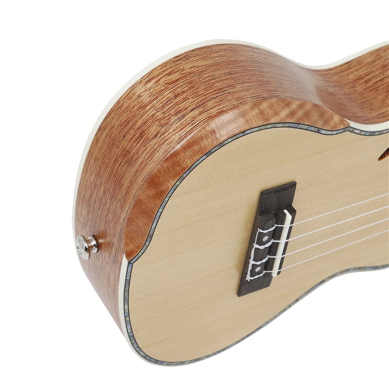 Ukulele koncertowe Początkujący Ukulele 23- calowy Koncert Ukulele Świerkowy Drewno Sopran 4 Struny Hawaiian Gitara Profesjonalne Struszone Instrumenty Muzyczne Z Przypadkiem