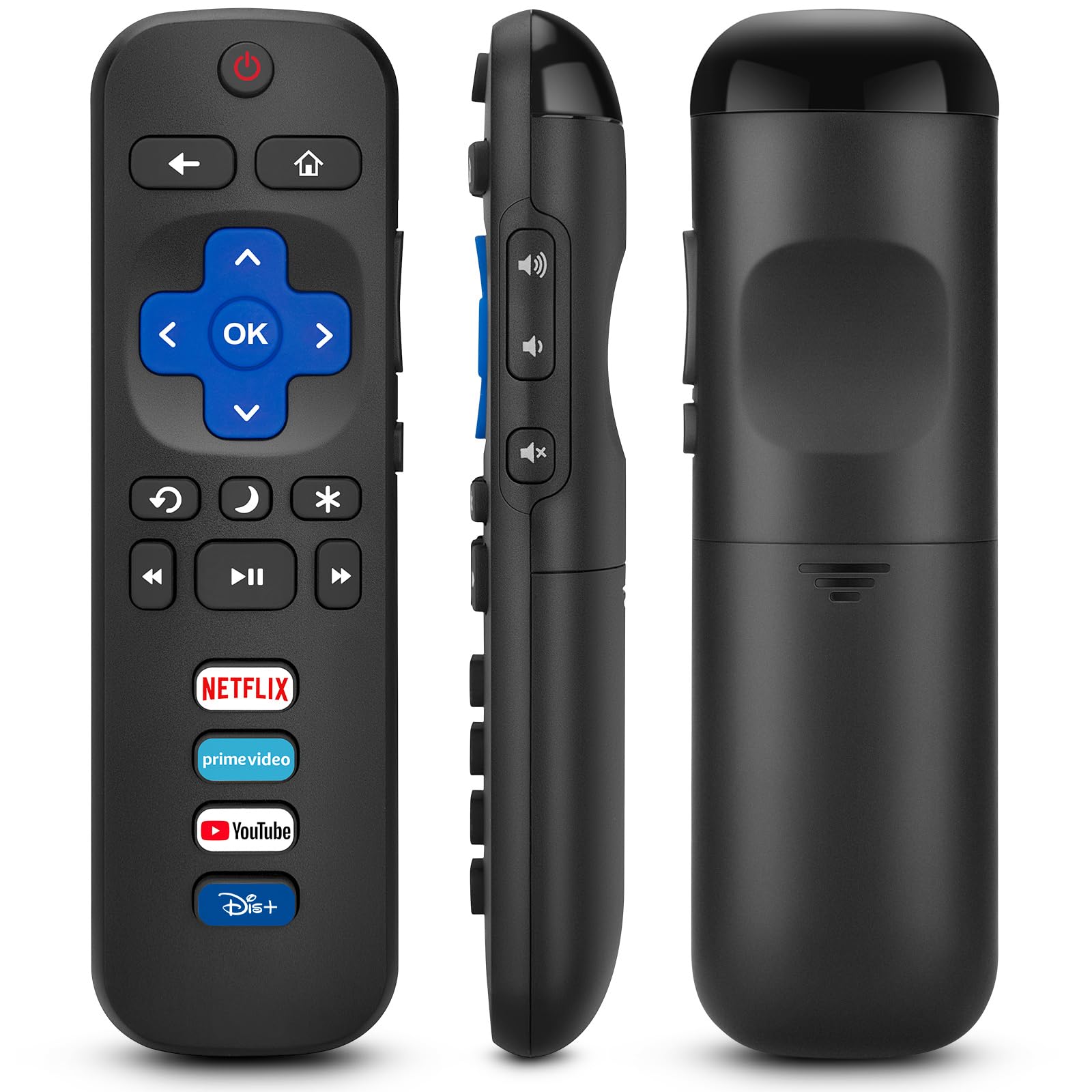 Replacement Remote for TCL Roku TV, Compatible with Hisense Insignia Sharp RCA Sanyo Westinghouse Onn Roku TV Remote, with Buttons for Netflix, YouTube, Dis+, Prime Video