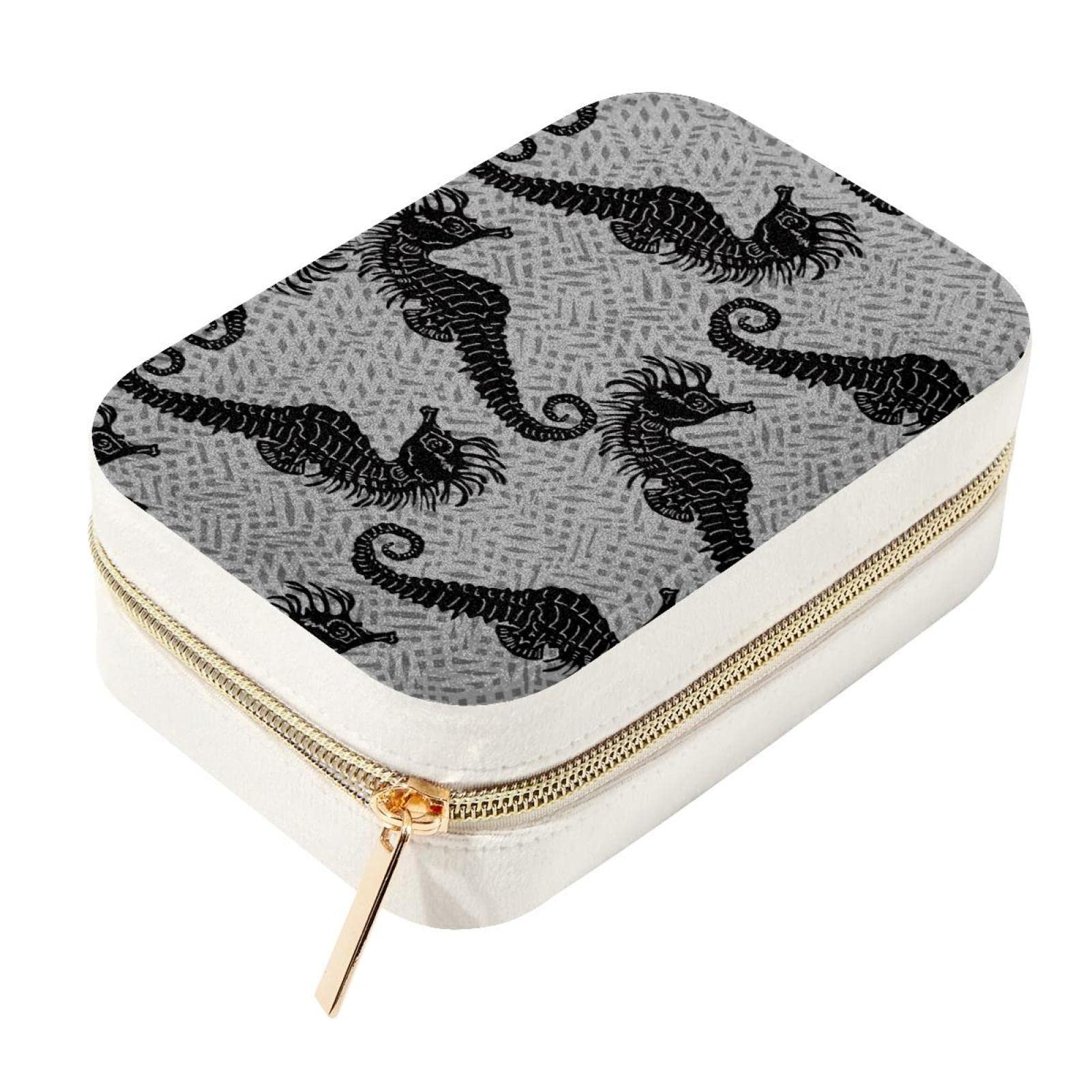 Boîte à bijoux de voyage anti-nœuds, rangement double couche pour valise sans encombrement