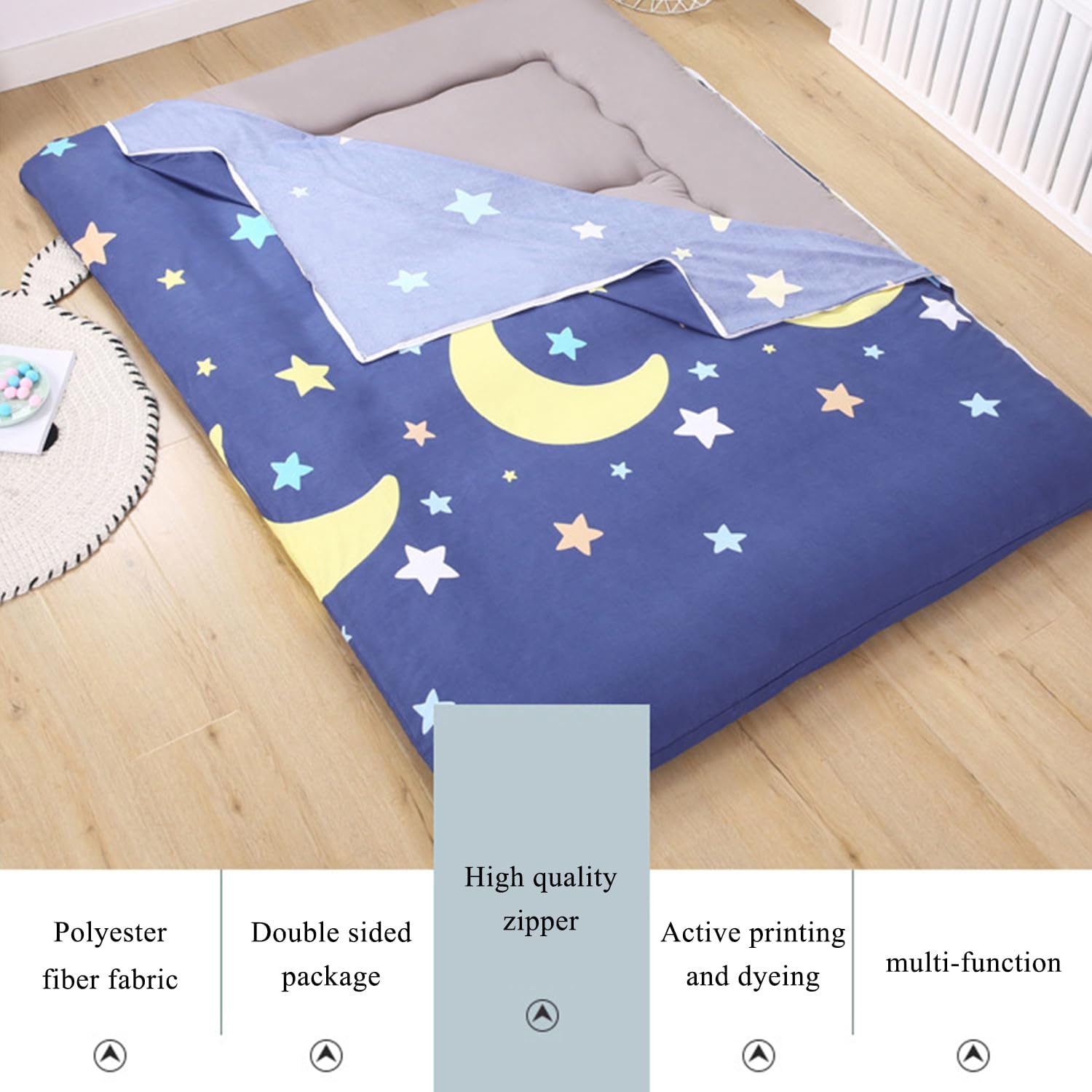 G,90x200cm, Futon Mattress Cover Queen/King/Twin/Full Size with Zipper Full Wrap Japanese Futon Floor Mattress Cover Skin-Friendly Floor Sleeping Mat Cover Machine Washable