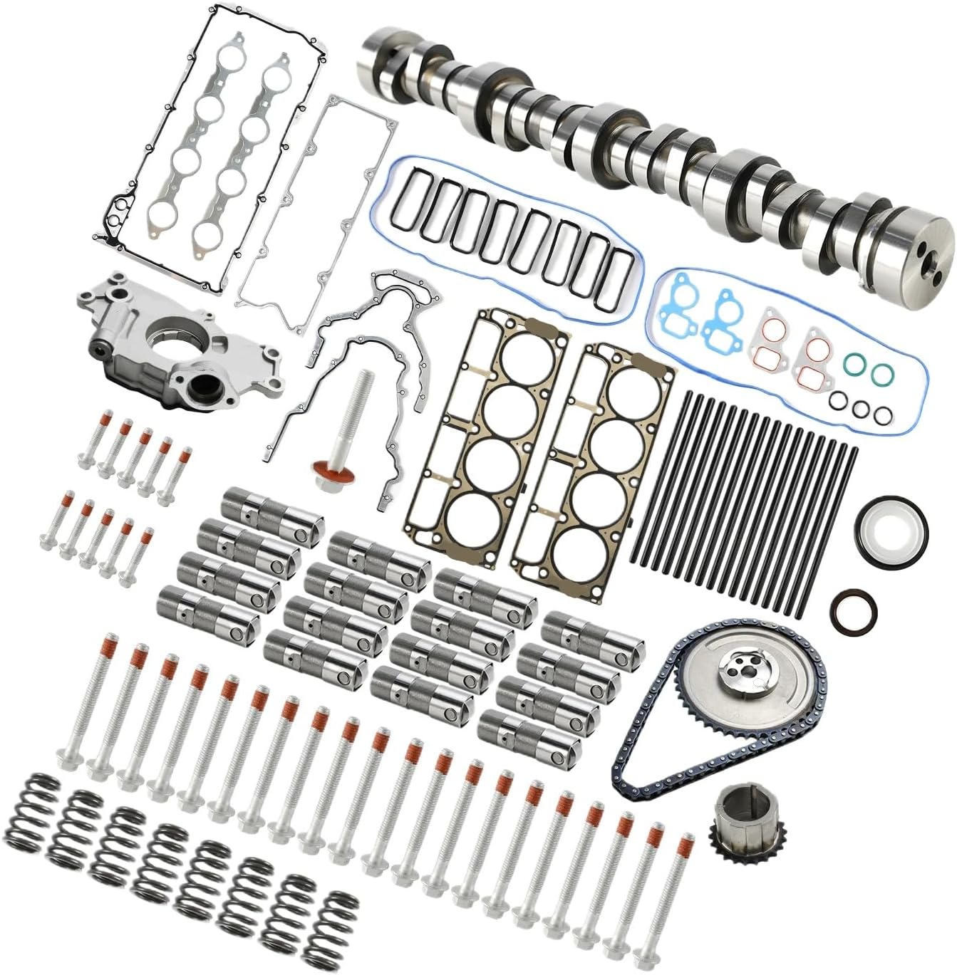 2 Cam Lifters Kit Compatible with LS1 4.8 5.3 5.7 6.0 6.2 LS Engines by Car Accessories