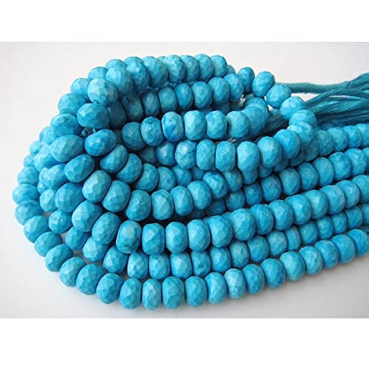Perles turquoise facettées 9mm LKBEADS de qualité supérieure pour joaillerie