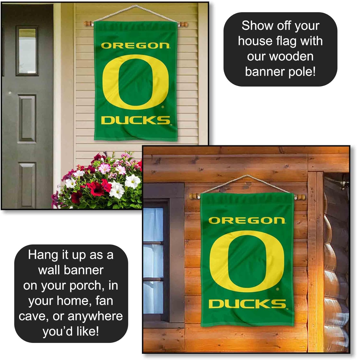 Oregon Double Sided House Banner Flag - Image 5