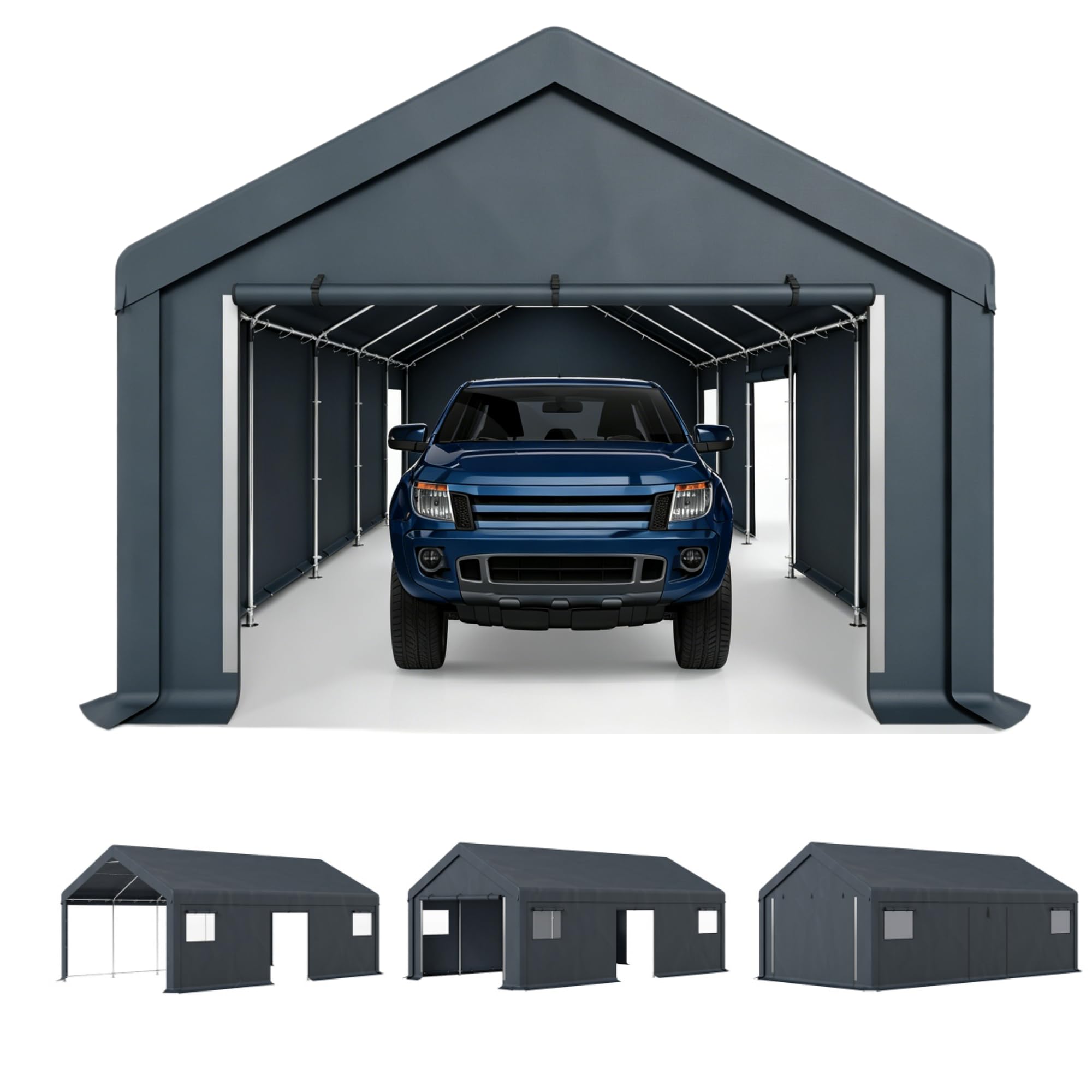 PHI VILLA 13x24 Portable Garage