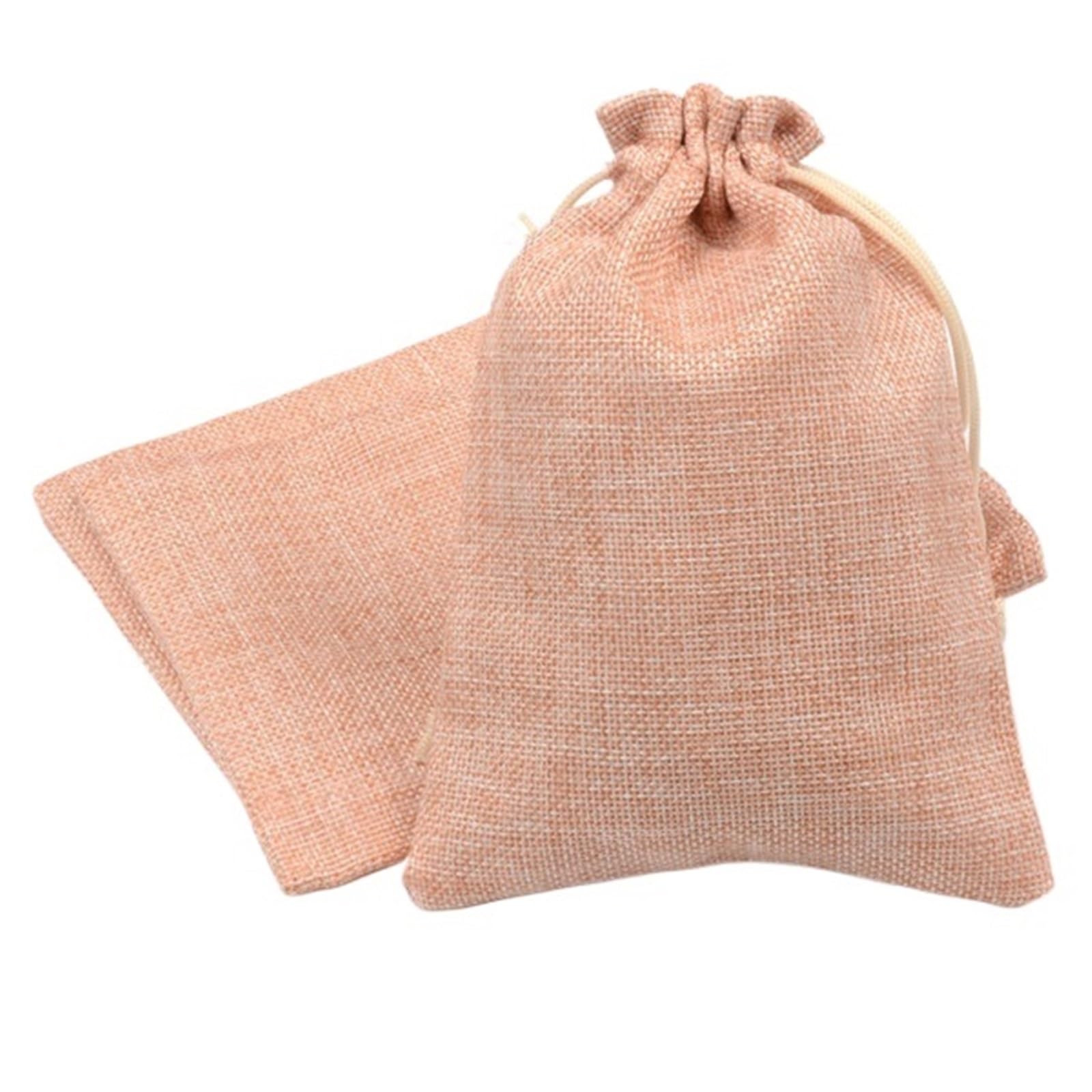 Pochon Tissu 50 sacs en jute 7x9 9x12 10x14 13x18 15x20cm(Champagne,13x18cm)