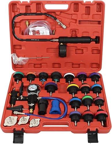 labwork Kit de sistema de vacío de probador de presión de radiador de 28 piezas