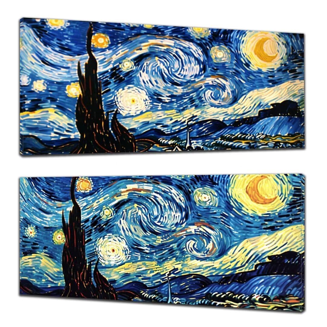 2 Pezzi cielo stellato Pittura Diamante, 5D Diamond Painting astratto, 40x90cm Diamond Painting Grandi Dimensioni, Strass Ricamo a Punto Croce Kit Diamond Painting per Decorazioni Natalizie Casa E-2