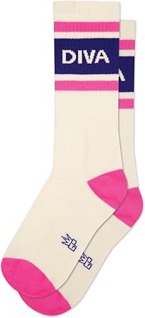 Gumball Poodle Novelty Gift Socks for Men, Women and Teens, Unisex Gym Crew Socks Made in the USA