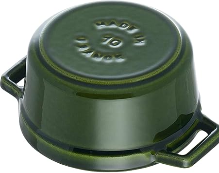 Staub Cast Iron 0.25-qt Mini Round Cocotte - Basil