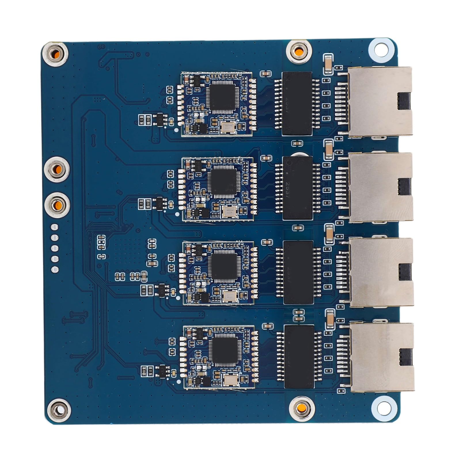 Generic Placa de Expansión PCIe a 4 Canales 2,5G Eth con Transferencia de Datos Estable para Adaptador Ethernet Rasp Pi 5 Listo para Usar